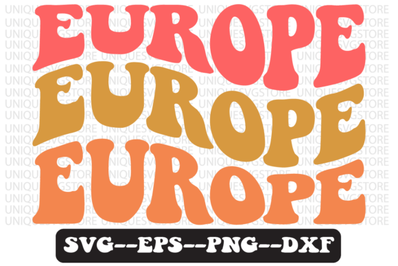 Europe Quote Retro SVG Design