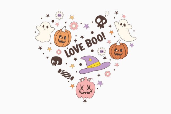 Halloween Love SVG Boo: Graphics for Crafts & Content