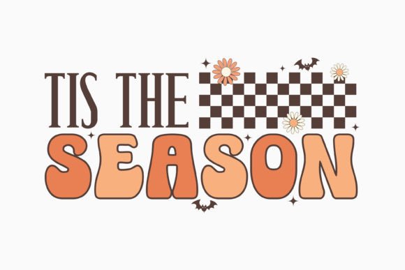 Halloween Tis the Season Retro SVG Graphics for Crafts
