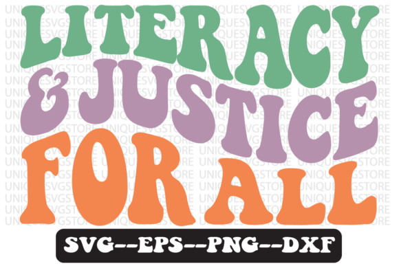 Literacy and Justice for All SVG Design: Graphics for Crafts & Cause-Driven Brands