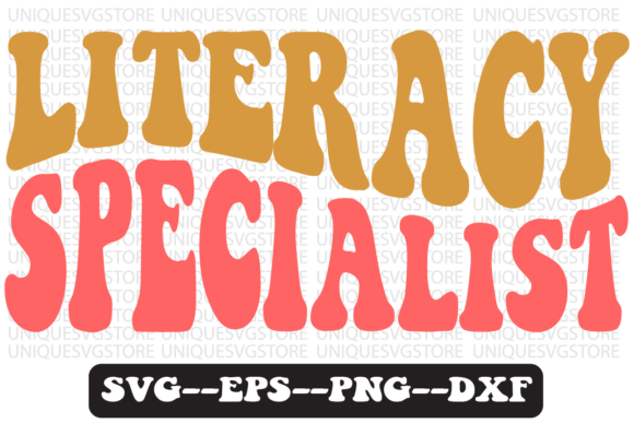 Literacy Specialist Retro SVG Design: Graphics for Crafts & Branding