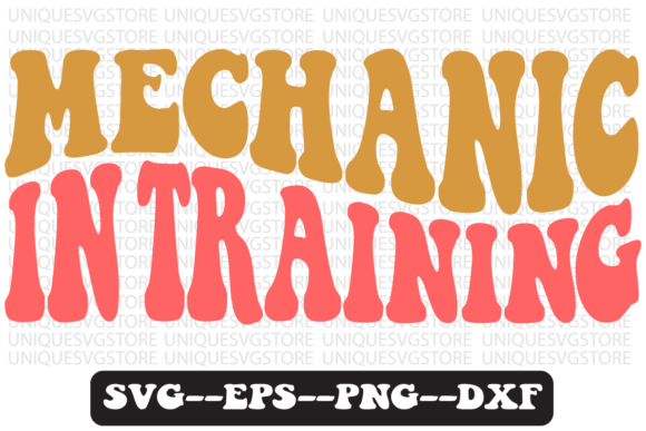 Mechanic in Training Retro SVG Design