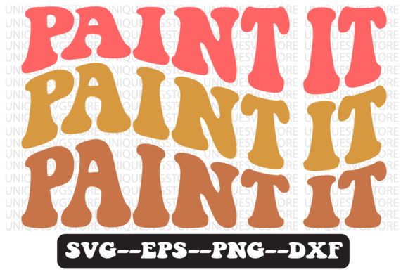 Paint It Quote Retro SVG Design for Crafts & Graphics